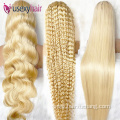 100% Mink Raw Virgin Hair 613 Blonde Lace Front Wig